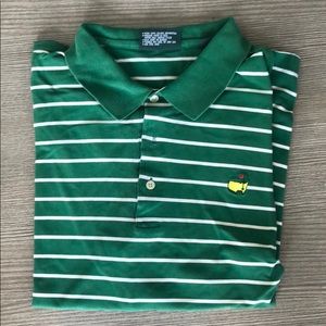 Master’s green cotton striped polo